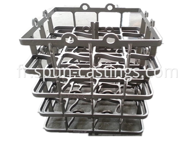 Precision Casting Heat Treatment Basket For Pusher Type Furnace